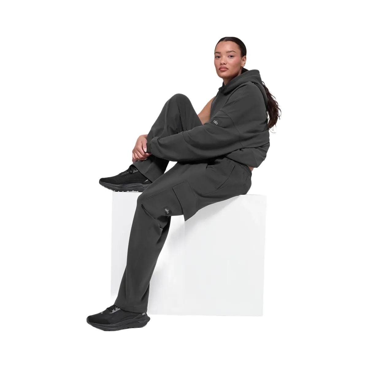 Alo Men's Double Take Cargo Pant - Anthracite - HypeFly India View 2