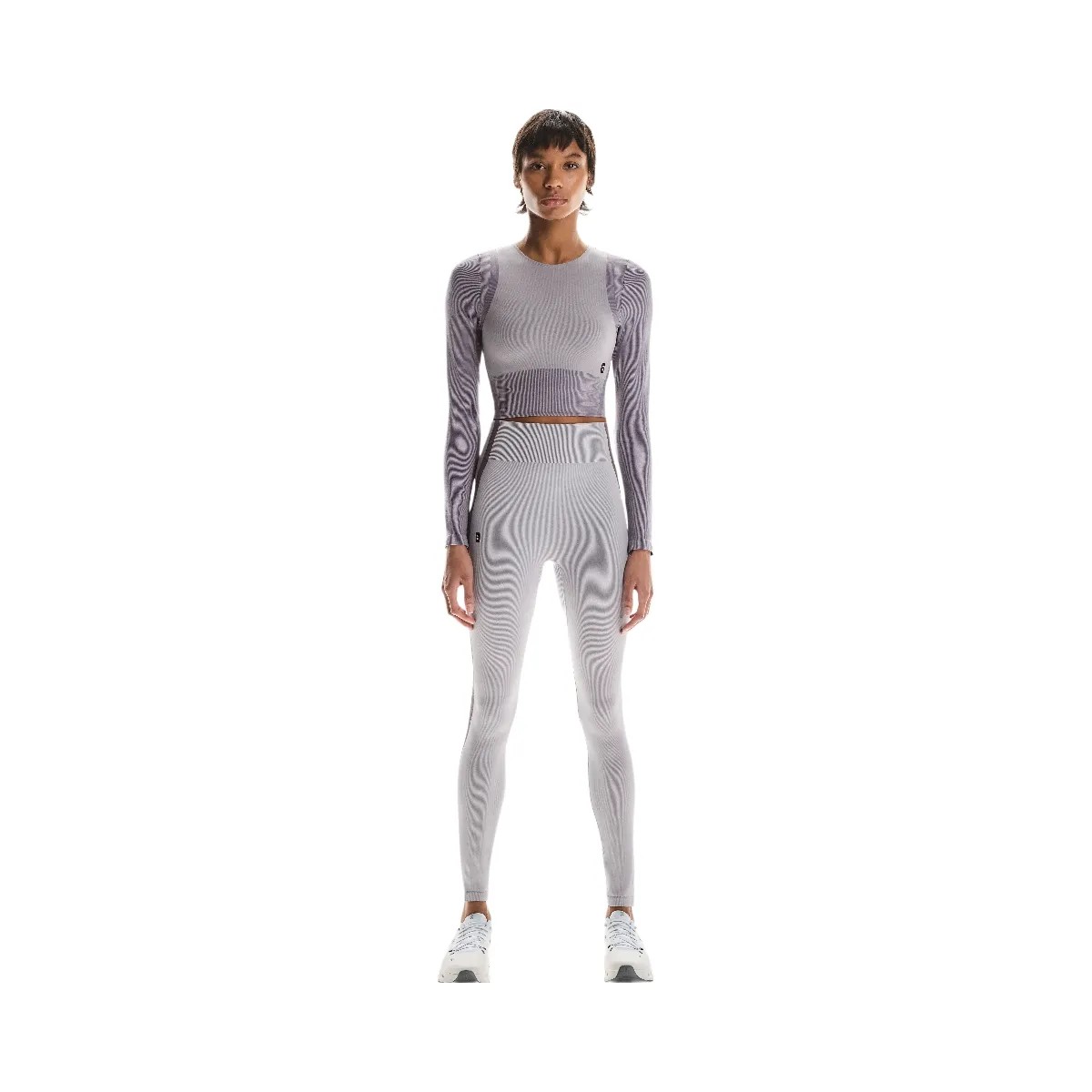 On Studio Knit Long-T Crop Lilac | Cosmos - HypeFly India View 2