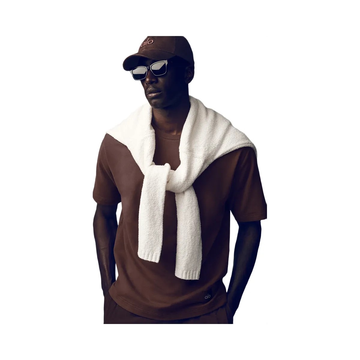 Alo Men's Double Take Short Sleeve - Brownstone - HypeFly India View 5
