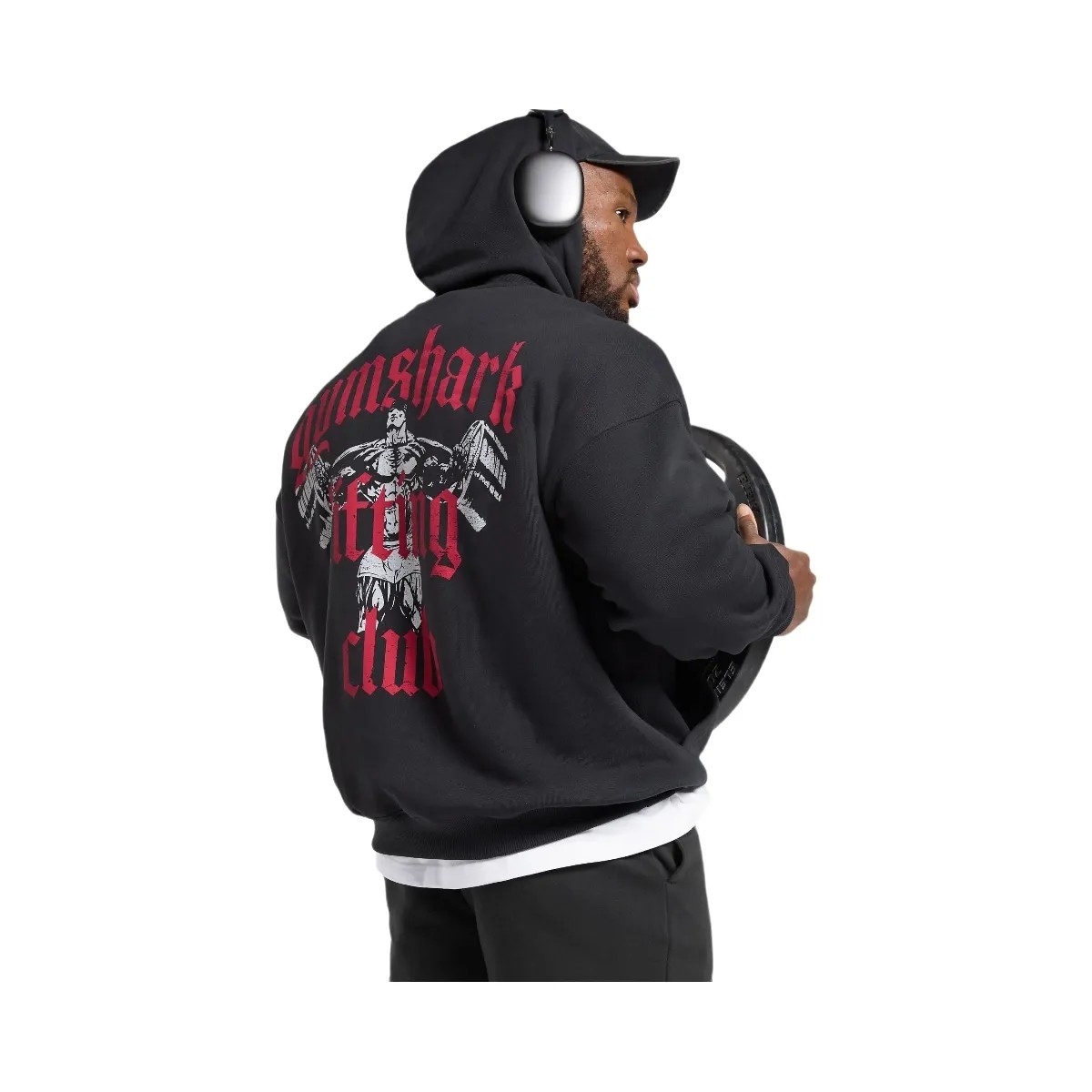 Gymshark Lifting Club Hoodie - Black - HypeFly India View 4