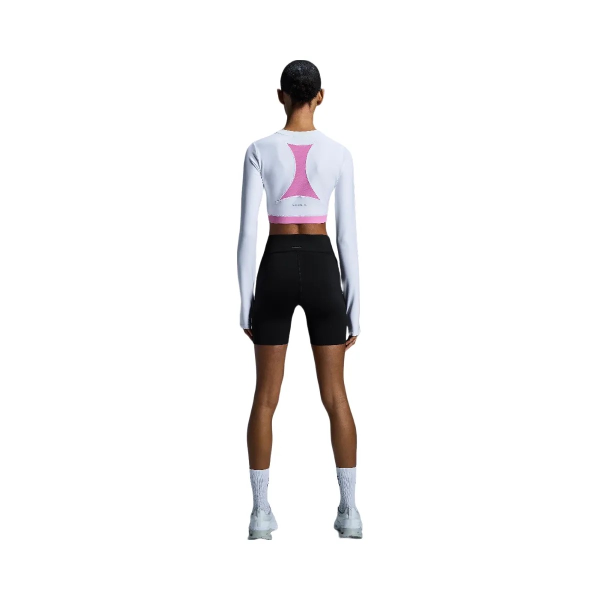 On Train Long Sleeve Crop White - HypeFly India View 2