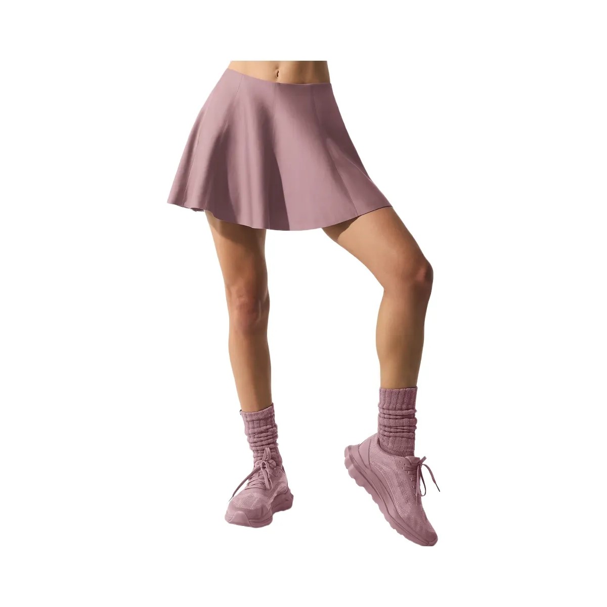 Alo Women's Airlift Down The Line Tennis Skirt - Smoky Quartz - HypeFly India View 3