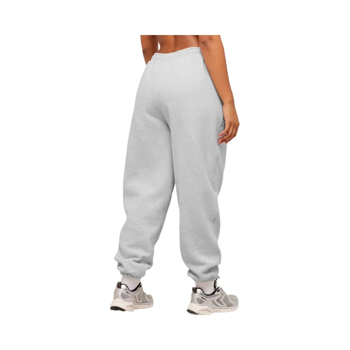 Gymshark Cosy Luxe Cuffed Joggers - Soft Grey Marl - HypeFly India View 3
