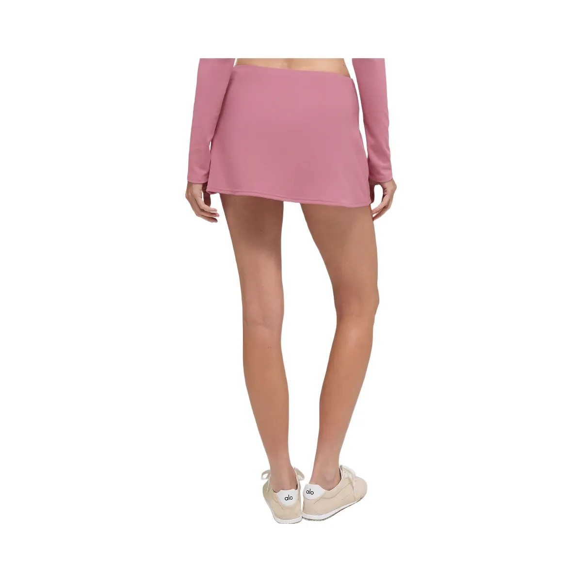 Alo Women's Softsculpt Precision Mini Skirt - Pink Wild Rose - HypeFly India View 3