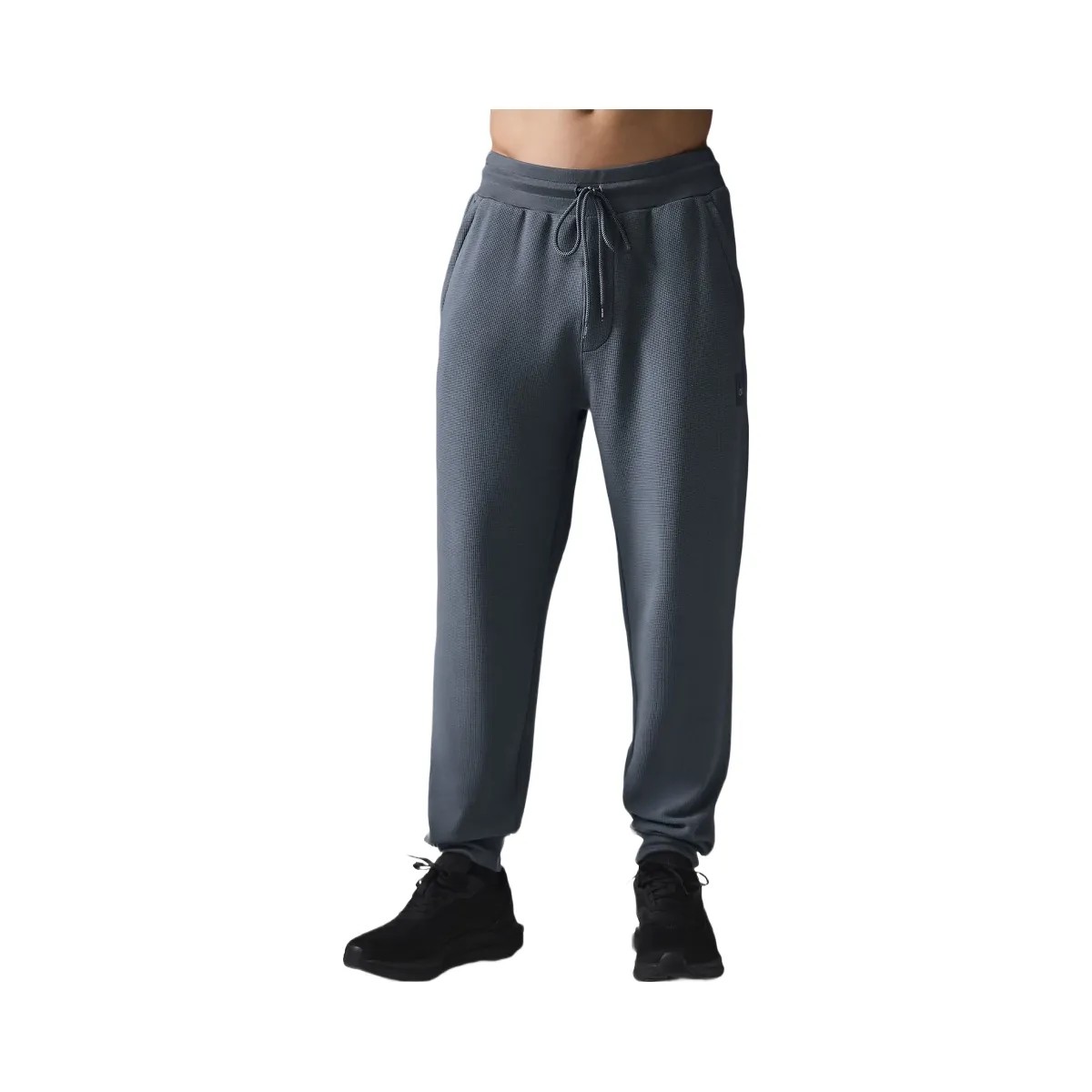 Alo Men's Micro Waffle Fast Break Jogger - Steel Grey - HypeFly India View 1