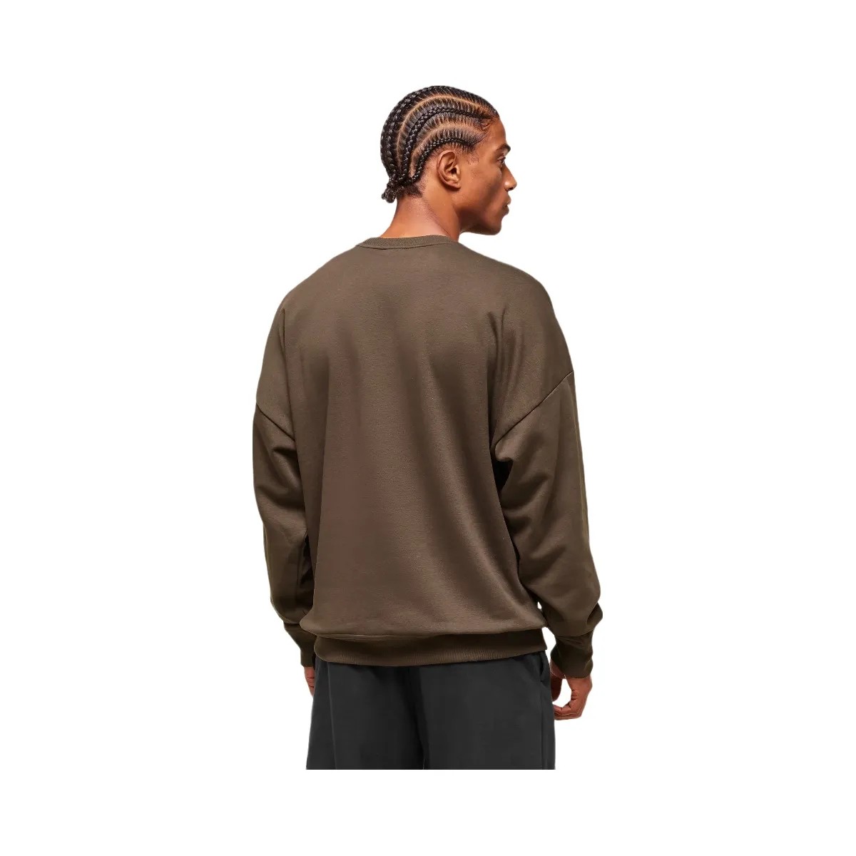 Gymshark Crest Oversized Crew - Archive Brown - HypeFly India View 3