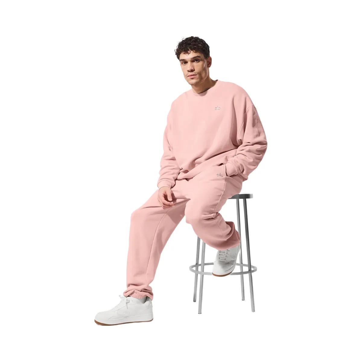 Alo Men's Accolade Sweatpant - Pink Quartz - HypeFly India View 4
