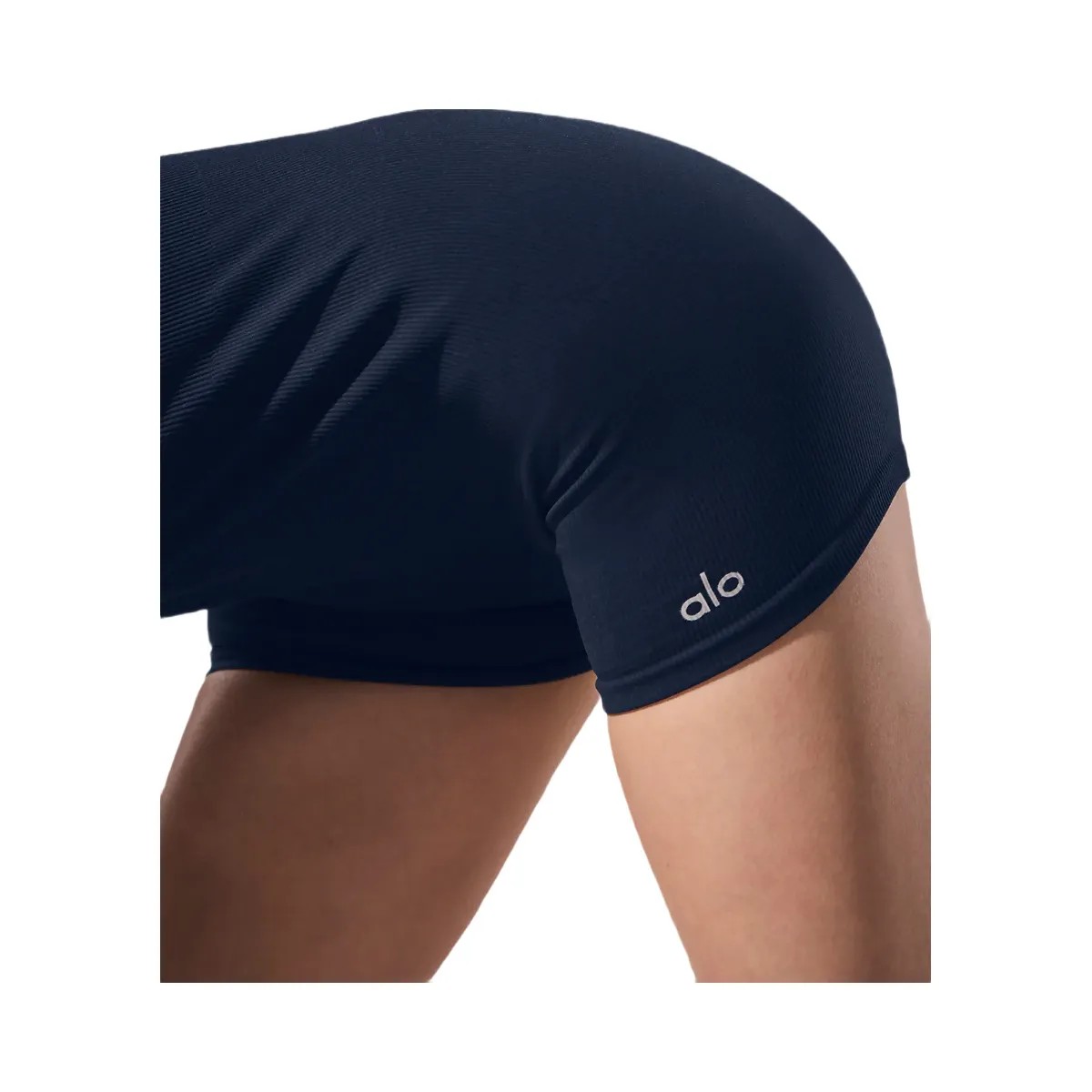 Alo Women's Seamless Ribbed Favorite Onesie - Navy - HypeFly India View 4