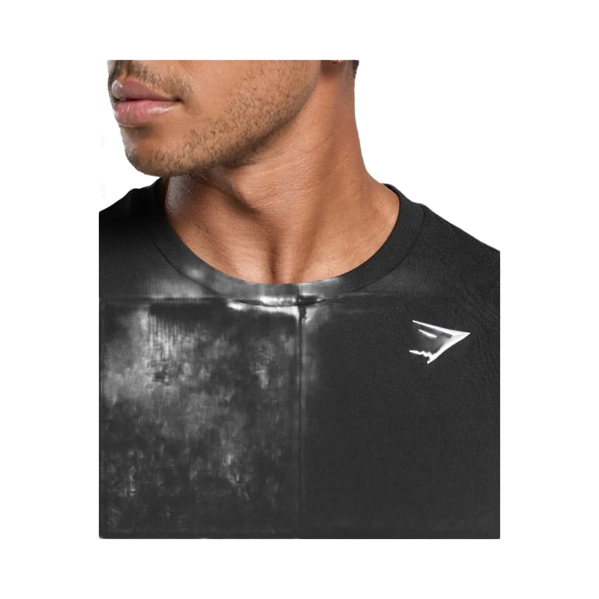 Gymshark Crest Long Sleeve T-Shirt - Black - HypeFly India View 4