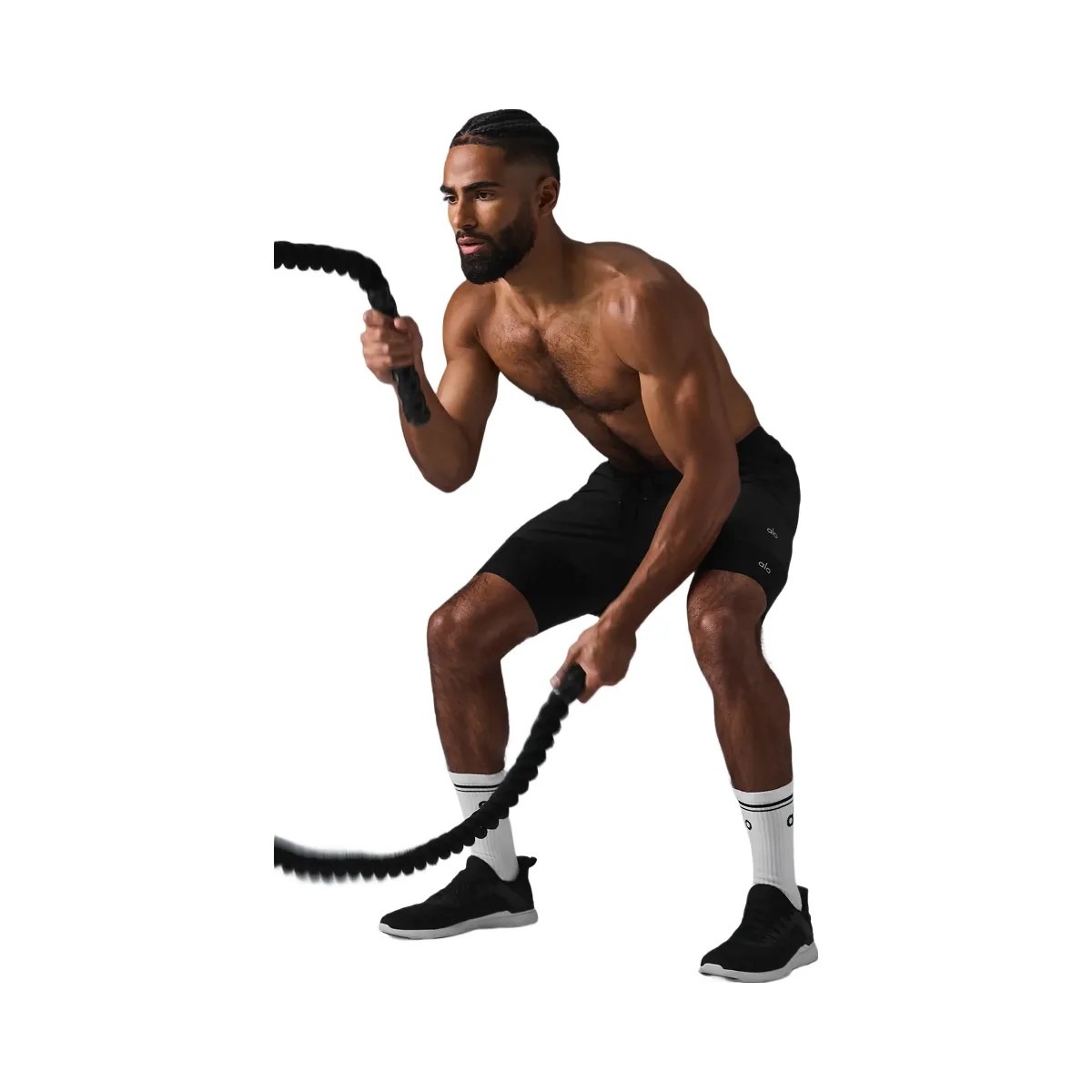 Alo Men's 9" Flight Compression Short - Black - HypeFly India View 5