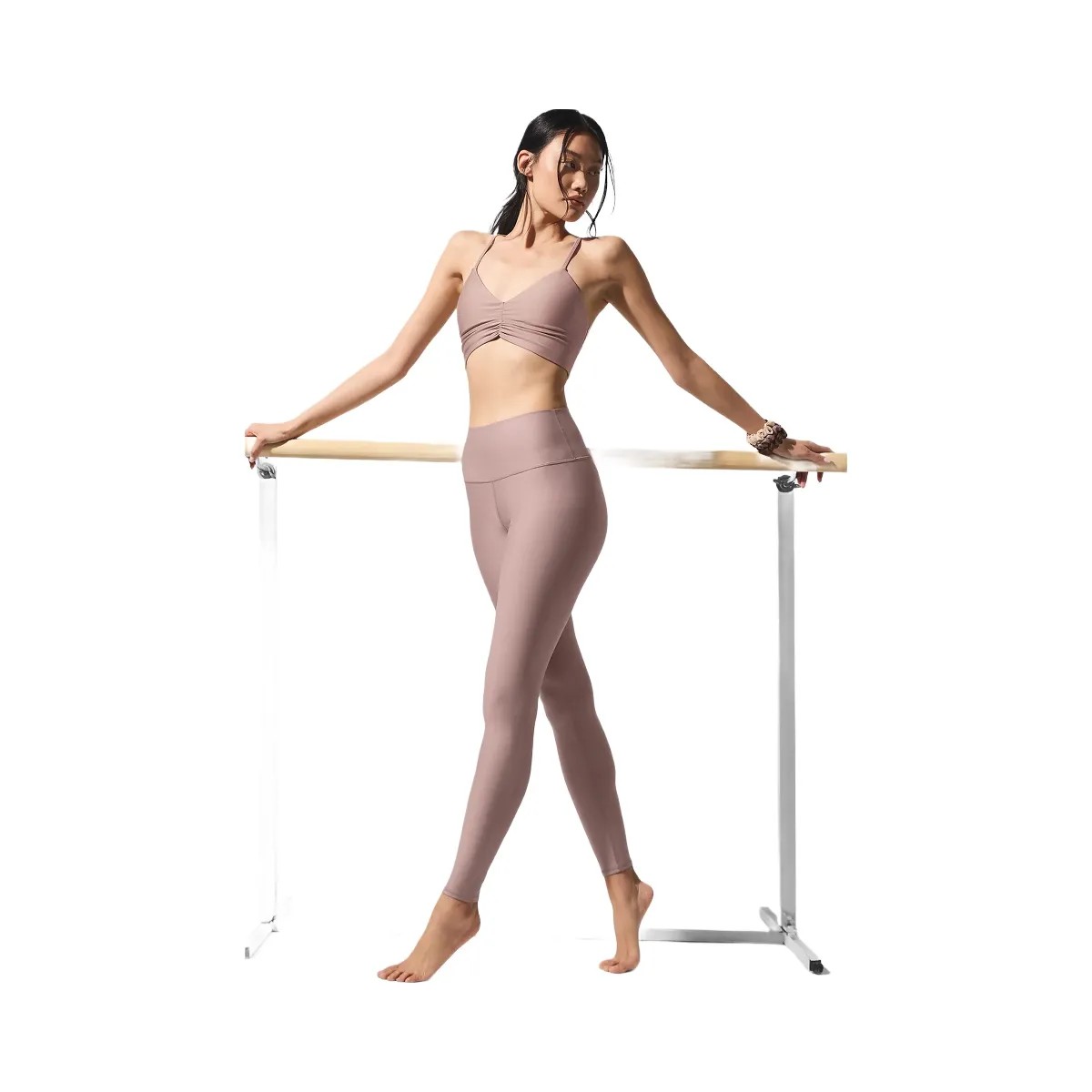 Alo Women's Airlift Divine Bra - Taupe - HypeFly India View 4