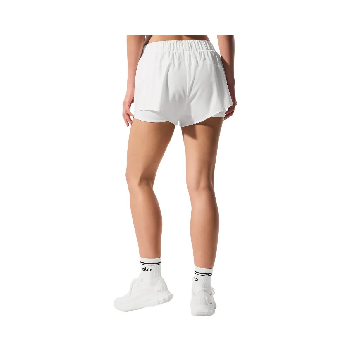 Alo Women's Sport Star Short - White - HypeFly India View 3