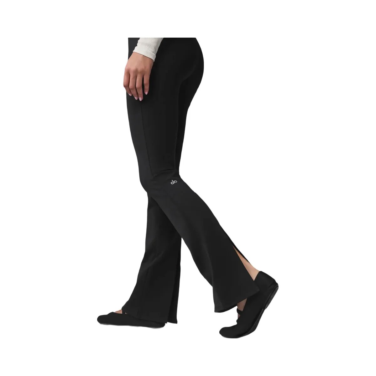 Alo Women's Airbrush High-Waist Kick-Back Legging - Black - HypeFly India View 2