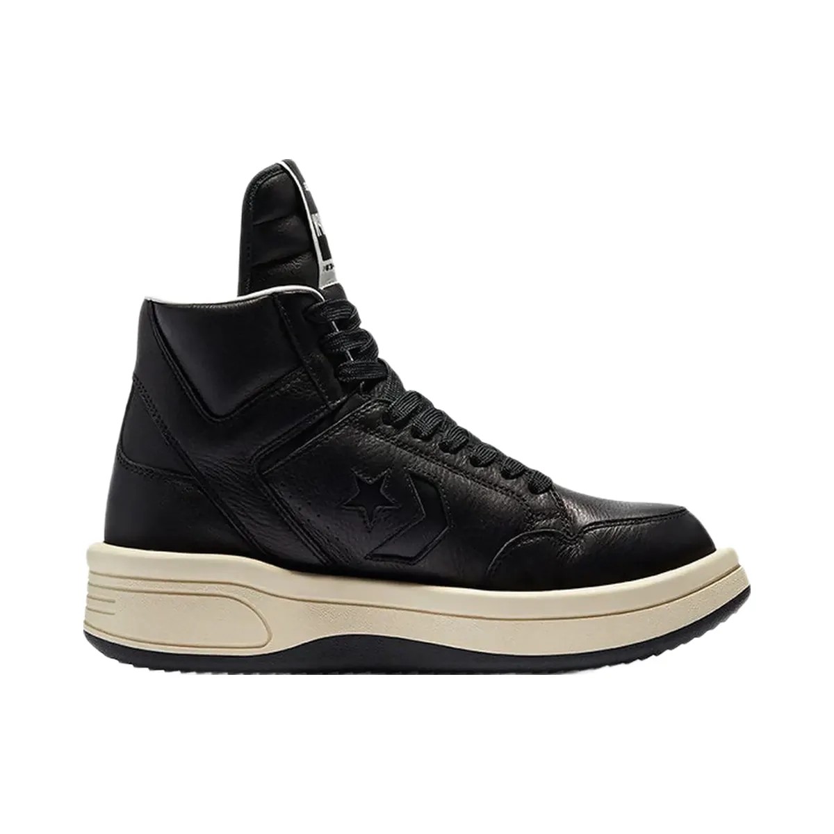 Converse Turbowpn Mid Rick Owens Drkshdw Black - HypeFly India View 1