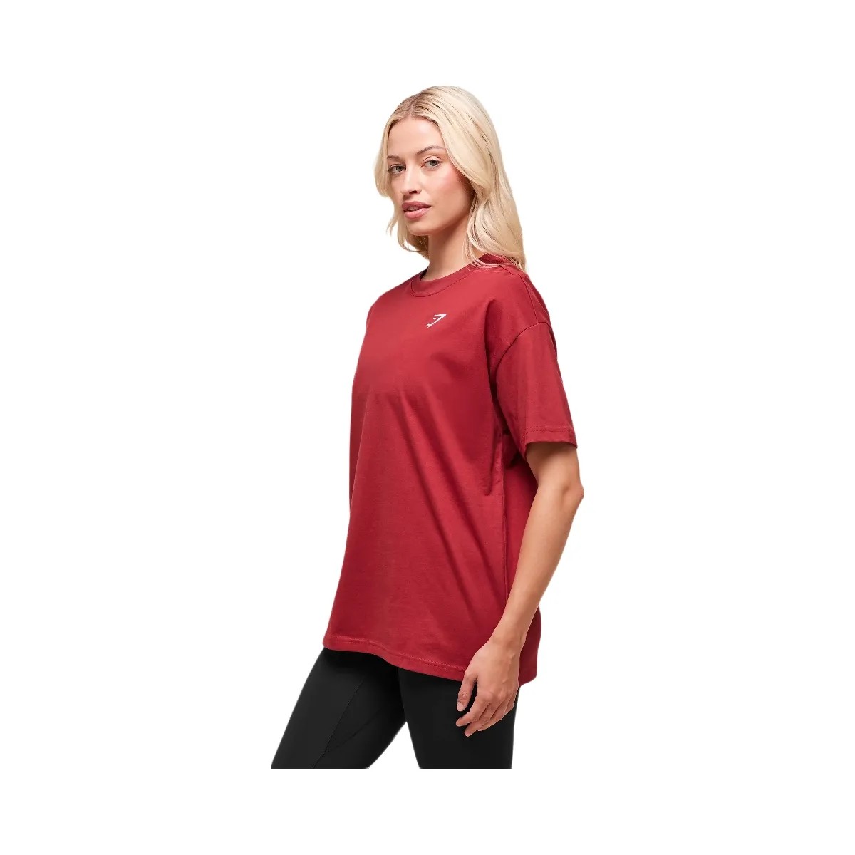 Gymshark Training Oversized T-Shirt - Athletic Burgundy - HypeFly India View 3