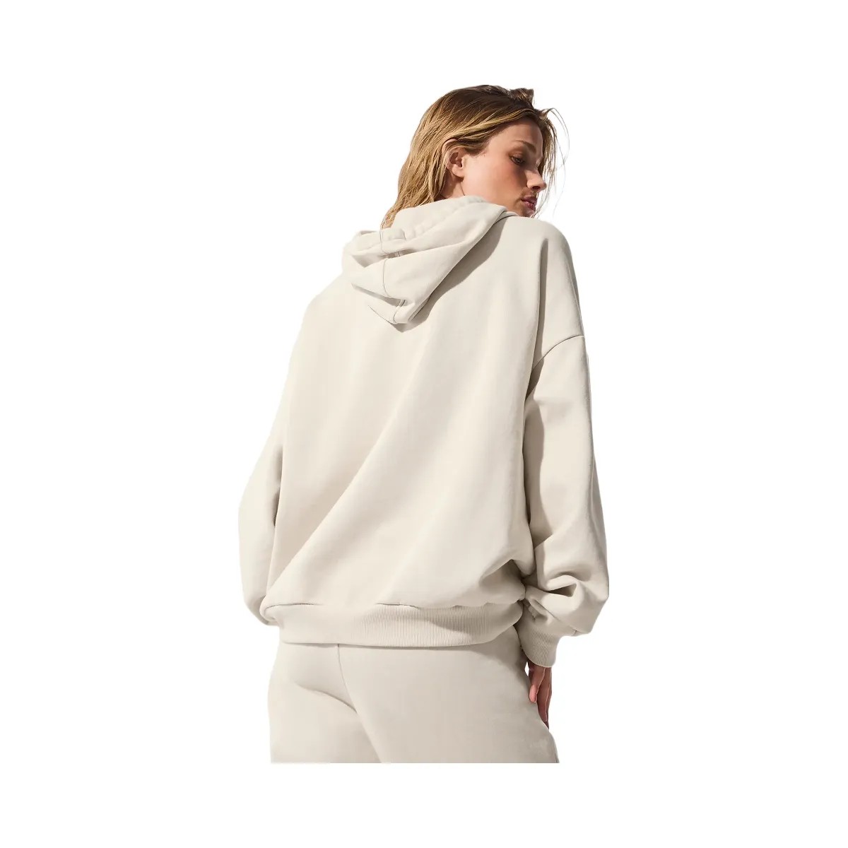 Alo Women's Accolade Hoodie - Bone - HypeFly India View 3