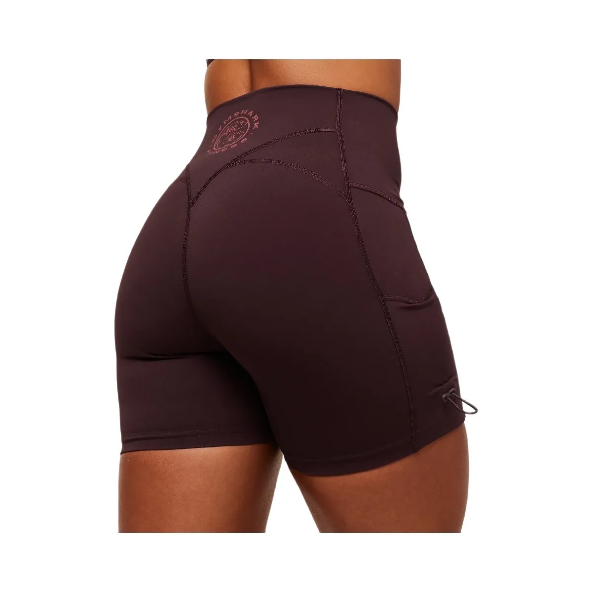 Gymshark Legacy Logo Tight Shorts - Cherry Purple - HypeFly India View 5