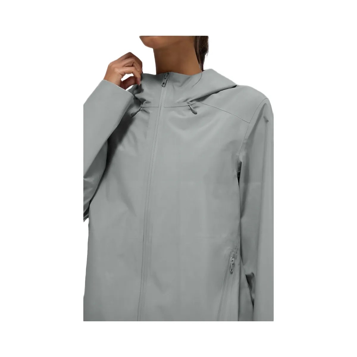 Alo Women's Alpha Shell Jacket - Lunar Grey - HypeFly India View 2