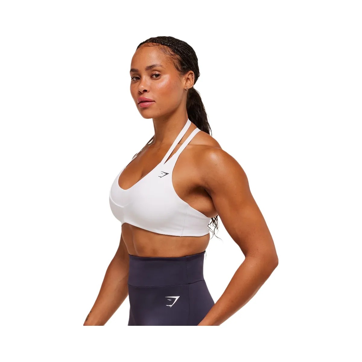 Gymshark Reps T Back Sports Bra - White - HypeFly India View 4