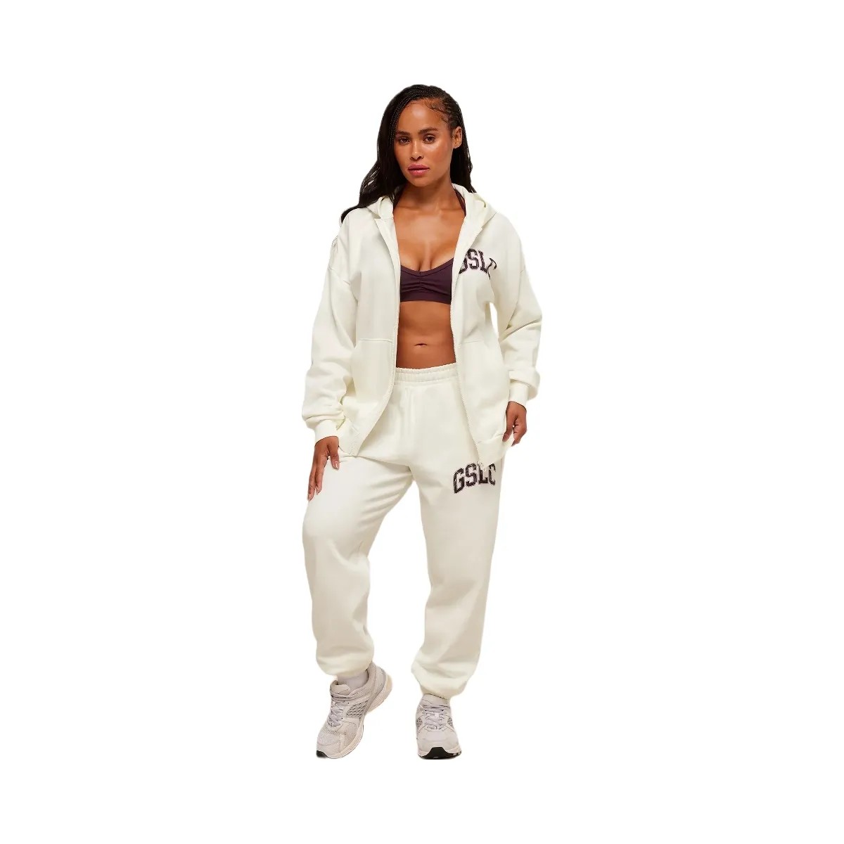 Gymshark GSLC Graphic Zip Up Hoodie - Soft White - HypeFly India View 6