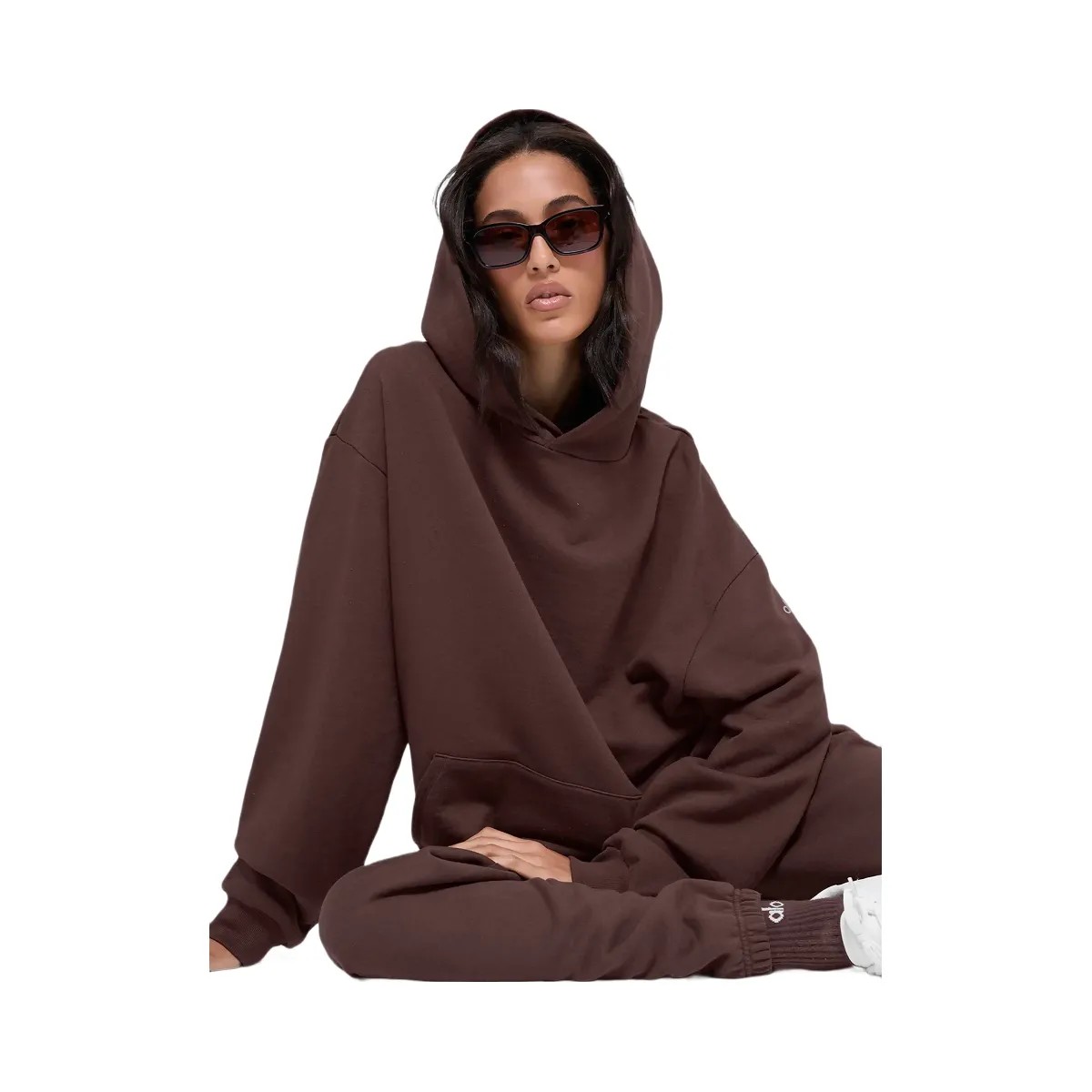 Alo Women's Chill Hoodie - Brownstone - HypeFly India View 4