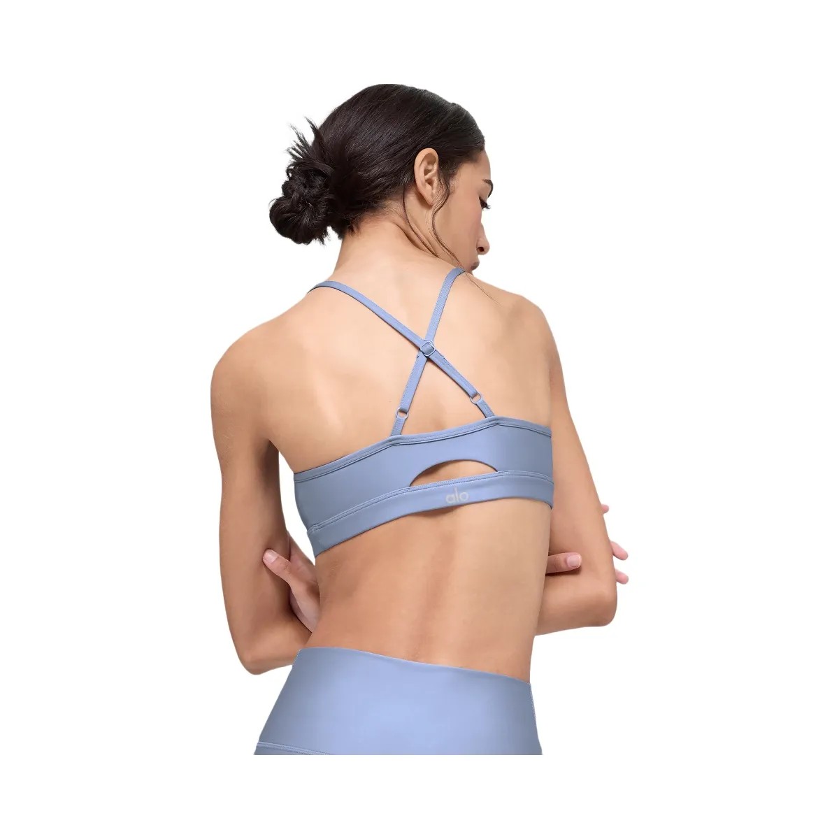 Alo Women's Airlift Intrigue Bra - Winter Frost - HypeFly India View 2