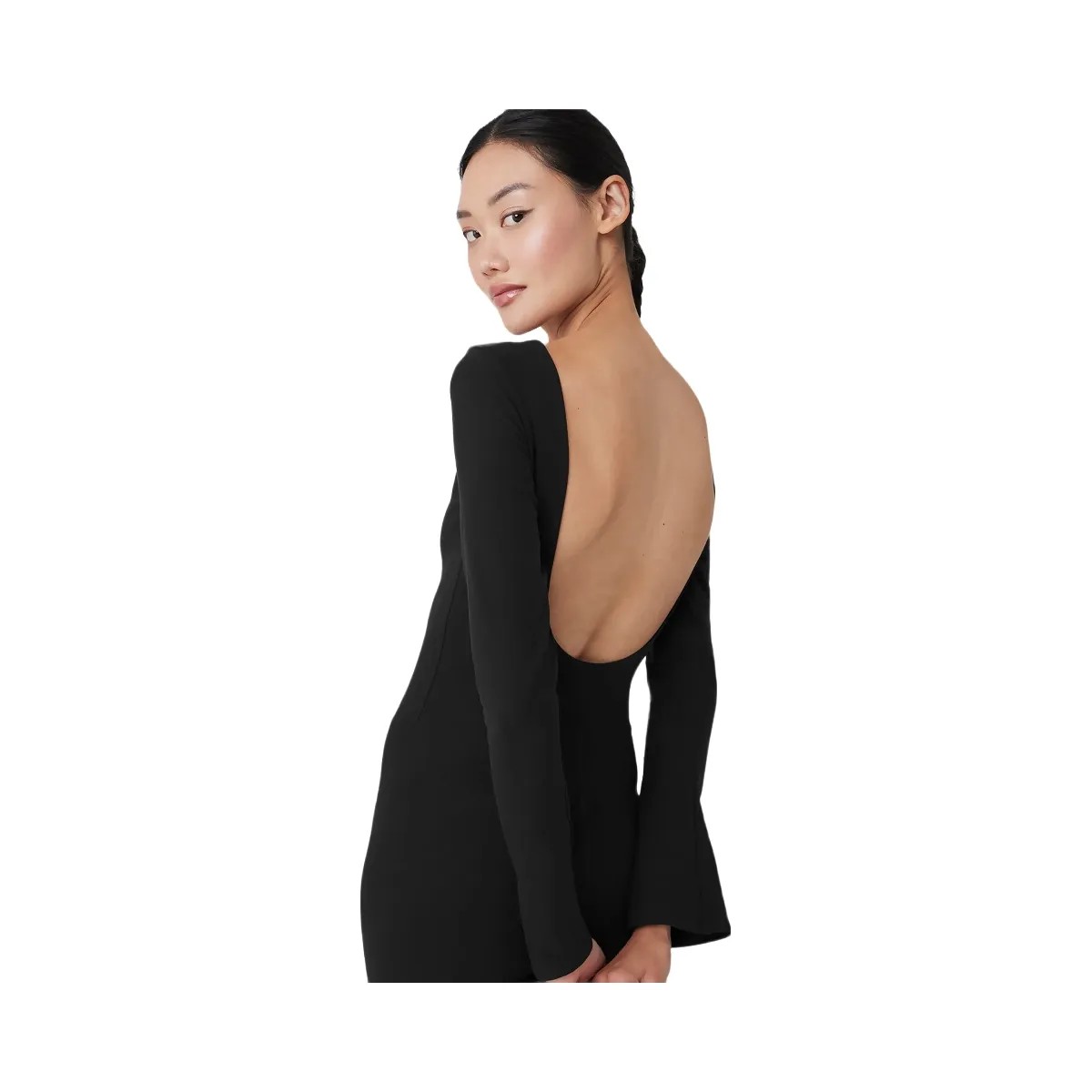 Alo Women's Alosoft Melody Full Length Bootcut Onesie - Black - HypeFly India View 3