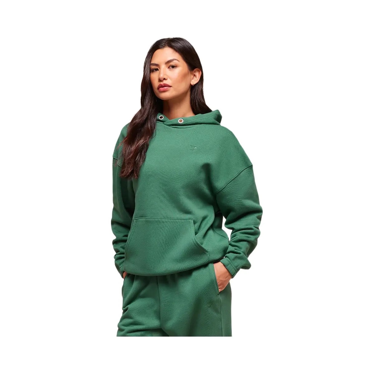 Gymshark Rest Day Sweats 2.0 Oversized Hoodie - Lift Green - HypeFly India View 3