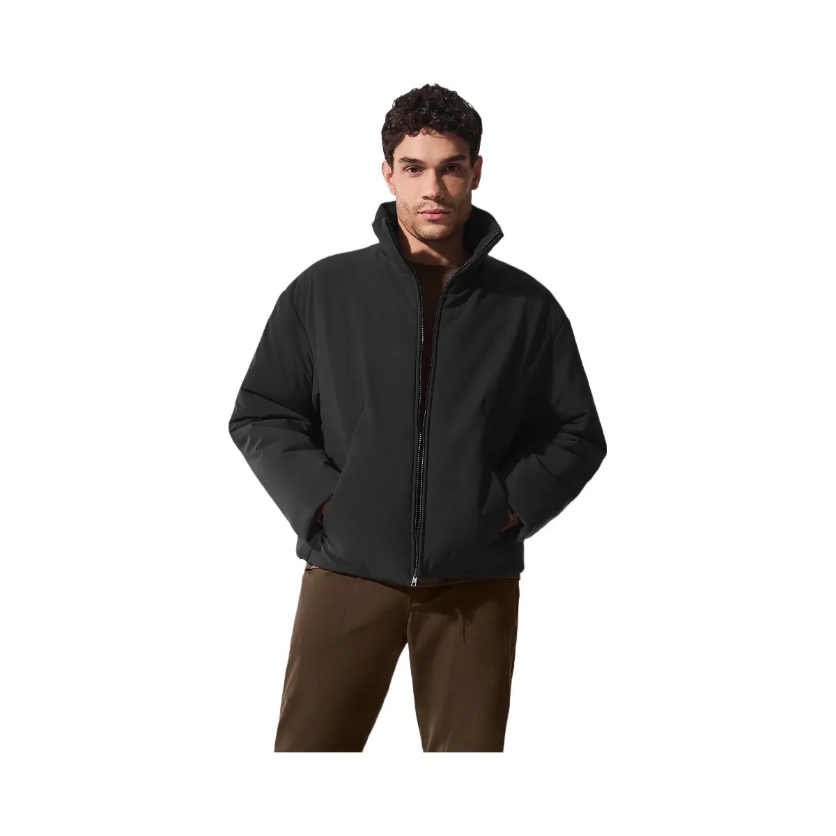 Alo Men's Stretch Woven Notable Jacket - Black - HypeFly India View 1