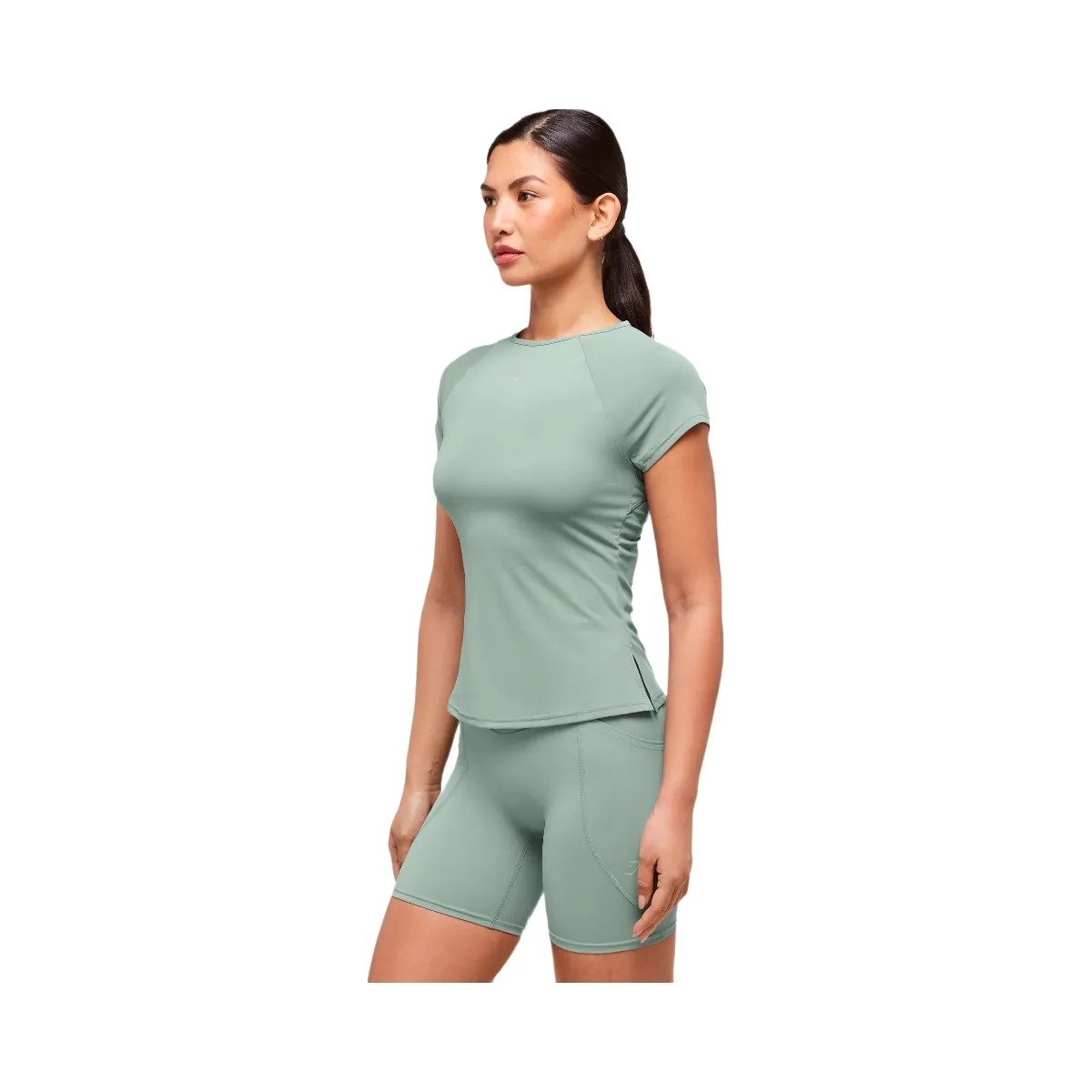 Gymshark Running Back Vent T-Shirt - Celeste Blue - HypeFly India View 3