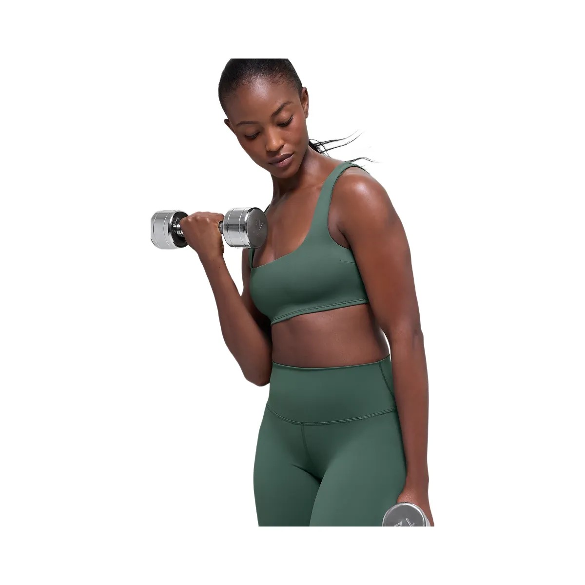 Alo Women's Softsculpt Precision Bra - Clover Green - HypeFly India View 3