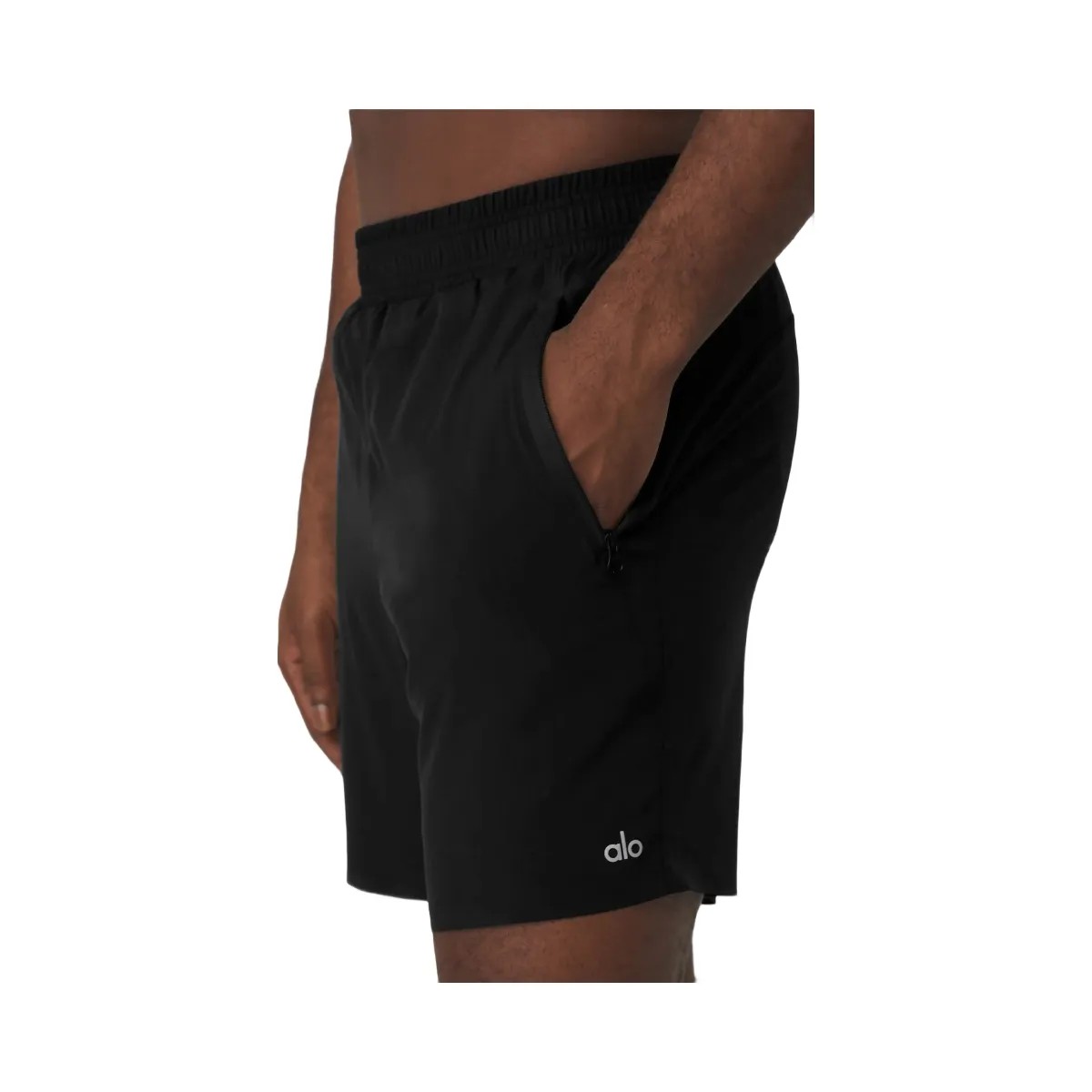 Alo Men's 7” Advance 2-In-1 Short - Black - HypeFly India View 3