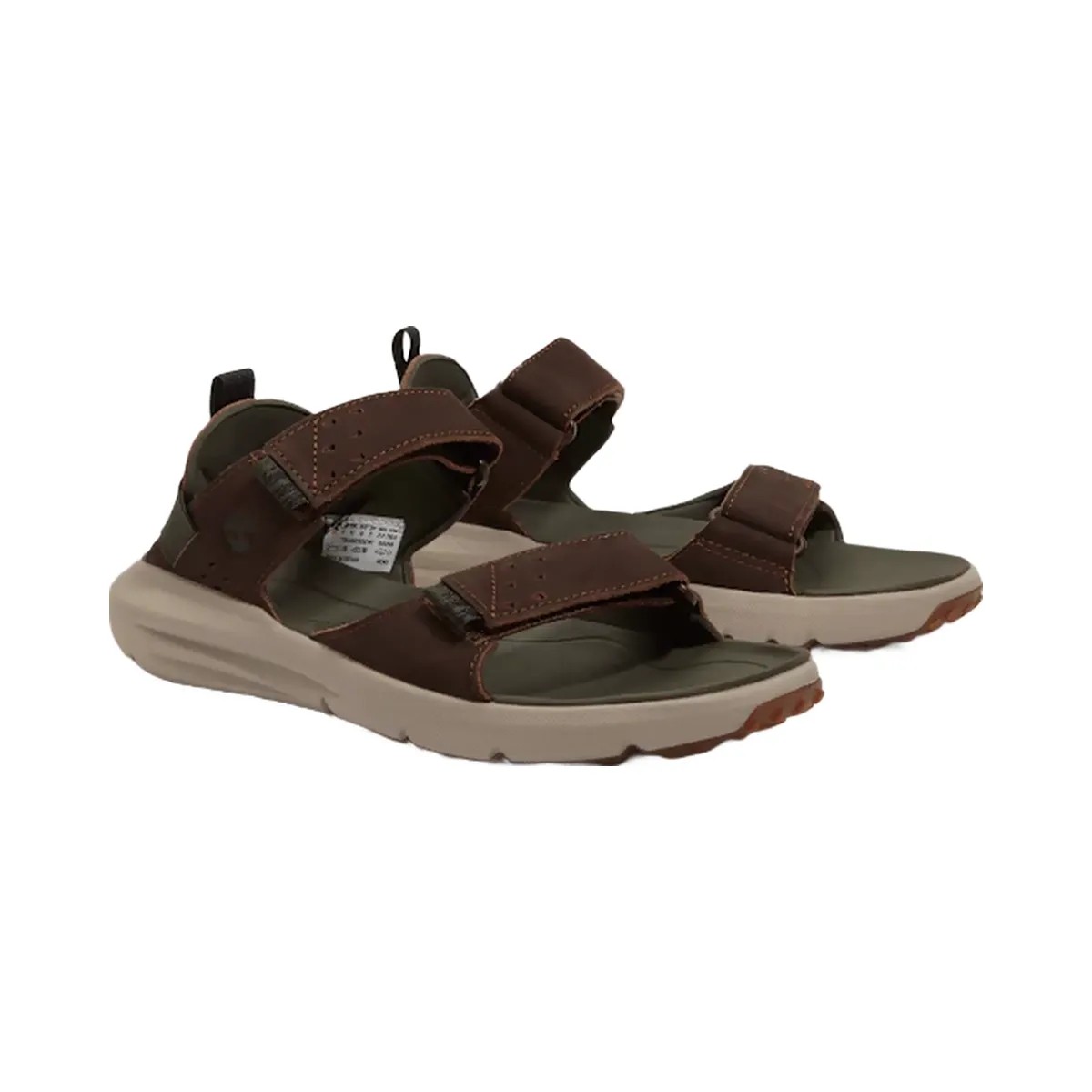 Timberland Motion Dune Backstrap Sandal Dark Brown Leather Men'S - HypeFly India View 1