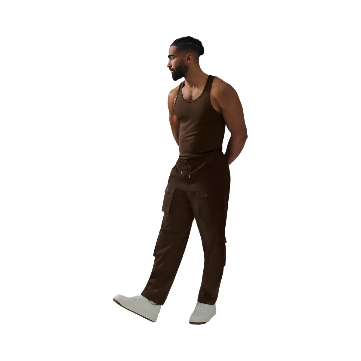 Alo Men's Northstar Cargo Pant - Espresso - HypeFly India View 4