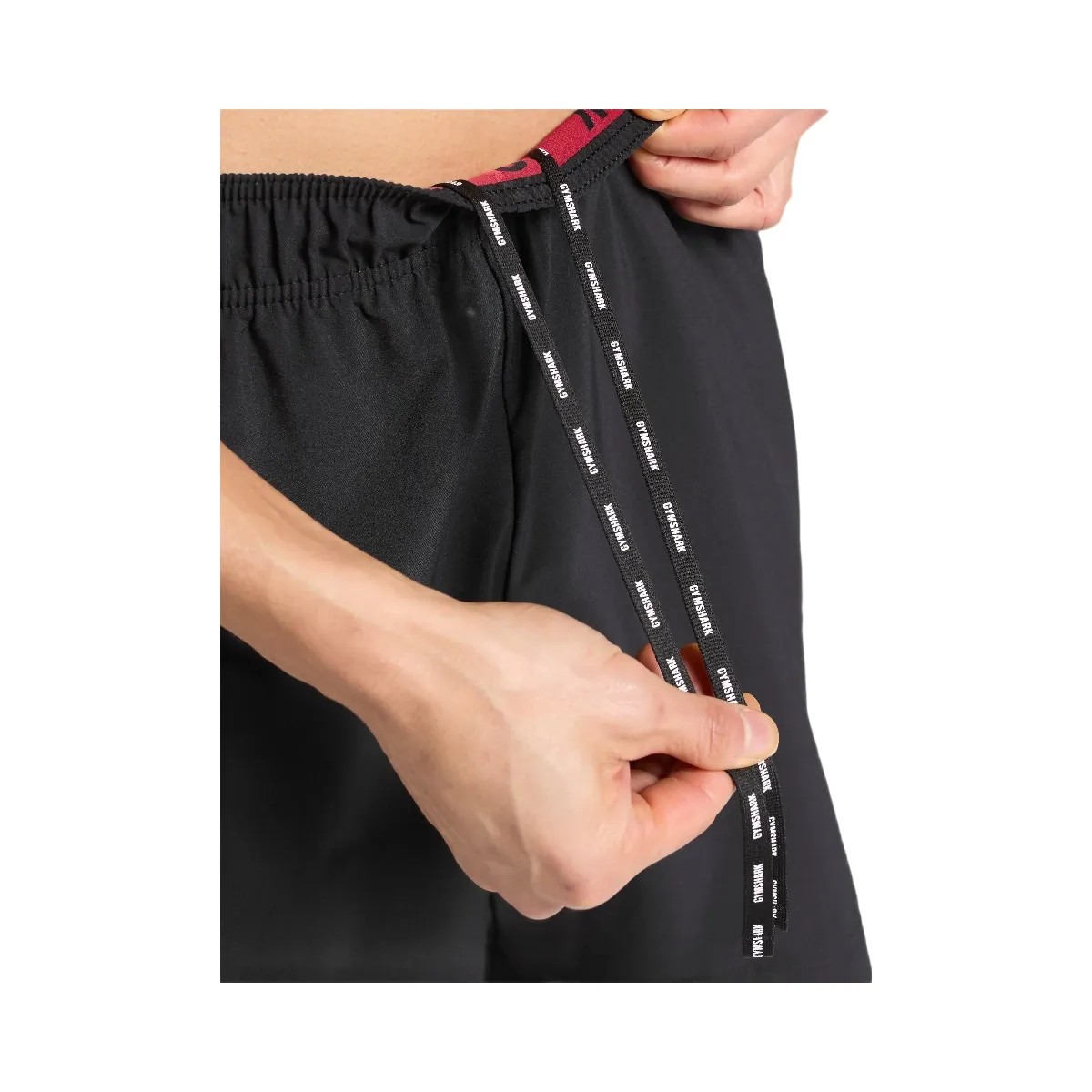 Gymshark Sport 7" Shorts - Black/Conditioning Red - HypeFly India View 4