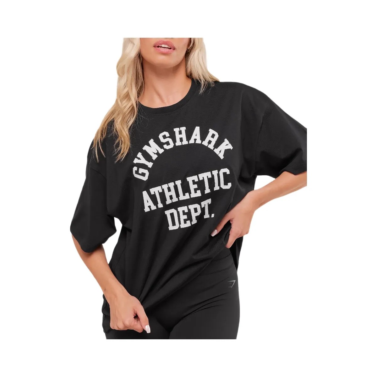 Gymshark Athletic Department Oversized Graphic T-Shirt - Black - HypeFly India View 4