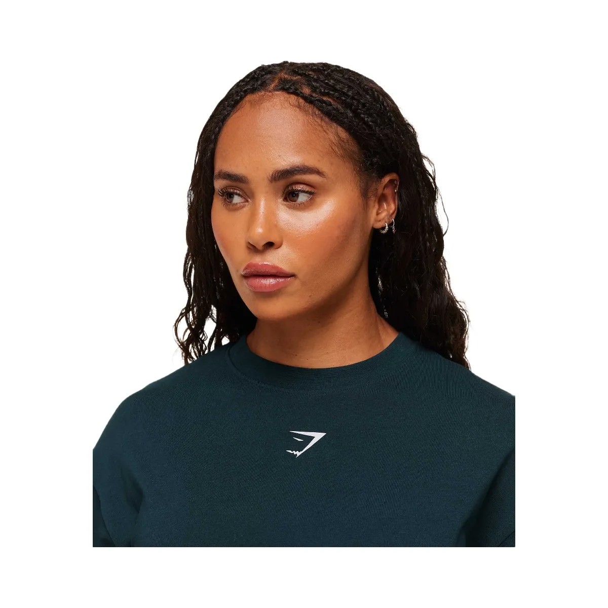 Gymshark Power Oversized T-Shirt - Deep Petrol Blue/Smoke Blue - HypeFly India View 5