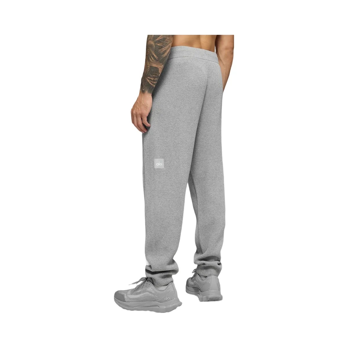 Alo Men's Sports Club Jogger - Athletic Heather Grey - HypeFly India View 3