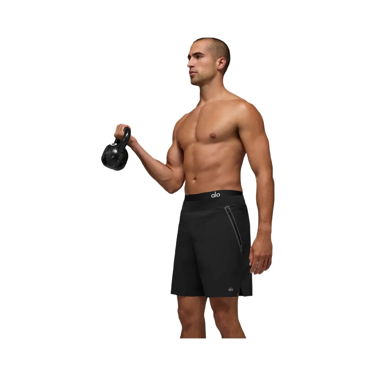 Alo Men's 7" Repetition Pro Short - Black - HypeFly India View 3