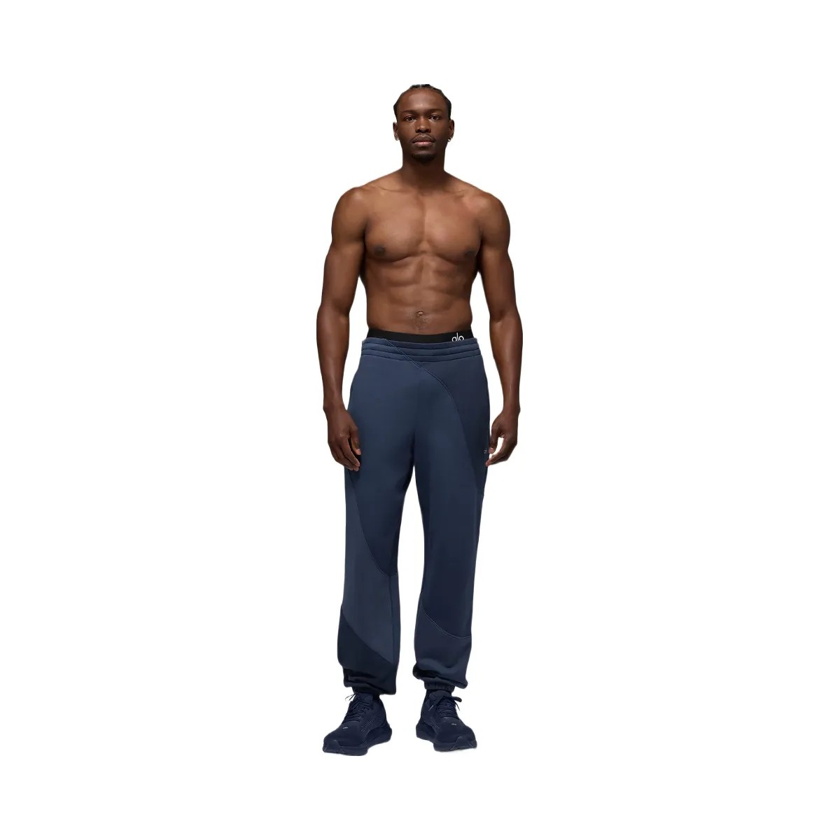 Alo Men's Make Waves Sweatpant - Navy Tonal - HypeFly India View 1