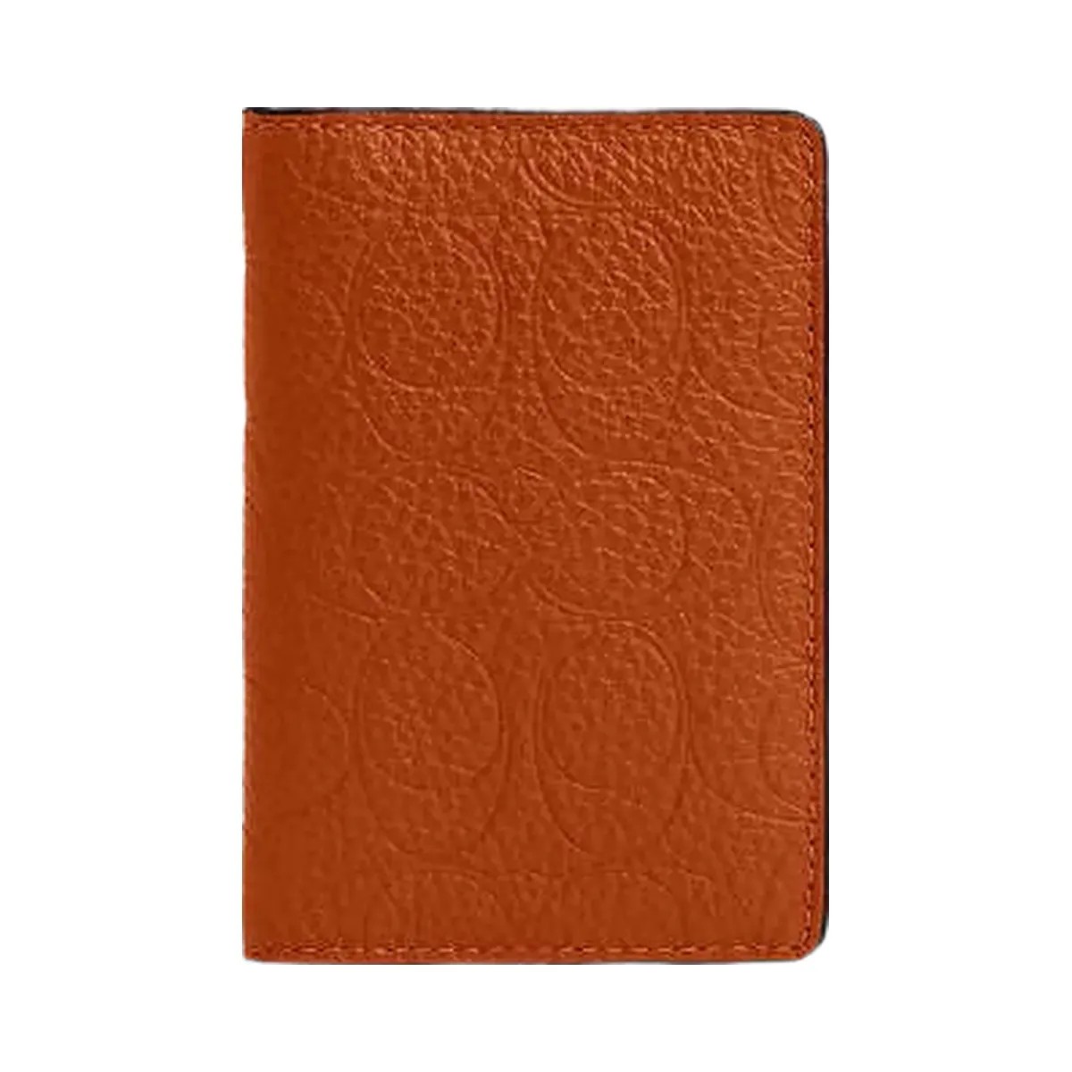 Coach Id Card Wallet In Signature Leather Pebbled Leather-Toffee - HypeFly India View 2