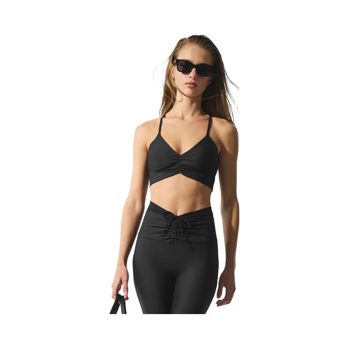 Alo Women's Airlift Divine Bra - Black - HypeFly India View 4