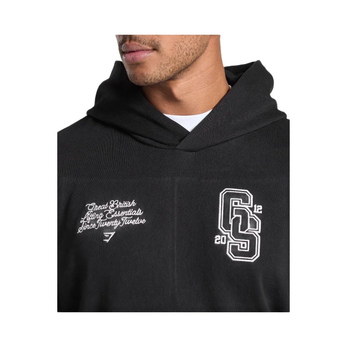 Gymshark Lifting Essentials Hoodie - Black - HypeFly India View 4