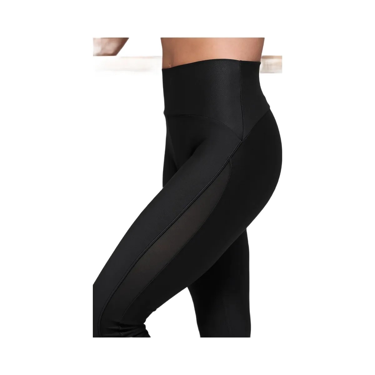 Alo Women's Airlift High-Waist Mesh Infatuation Legging - Black - HypeFly India View 2