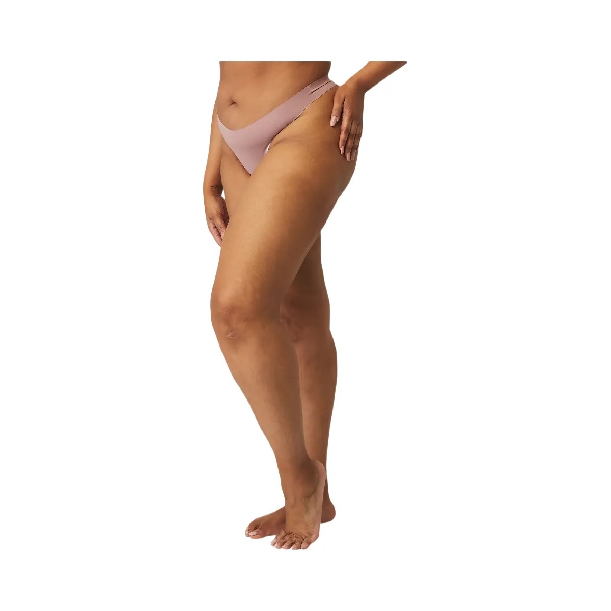 Alo Women's Airbrush Invisible Thong - Smoky Quartz - HypeFly India View 5