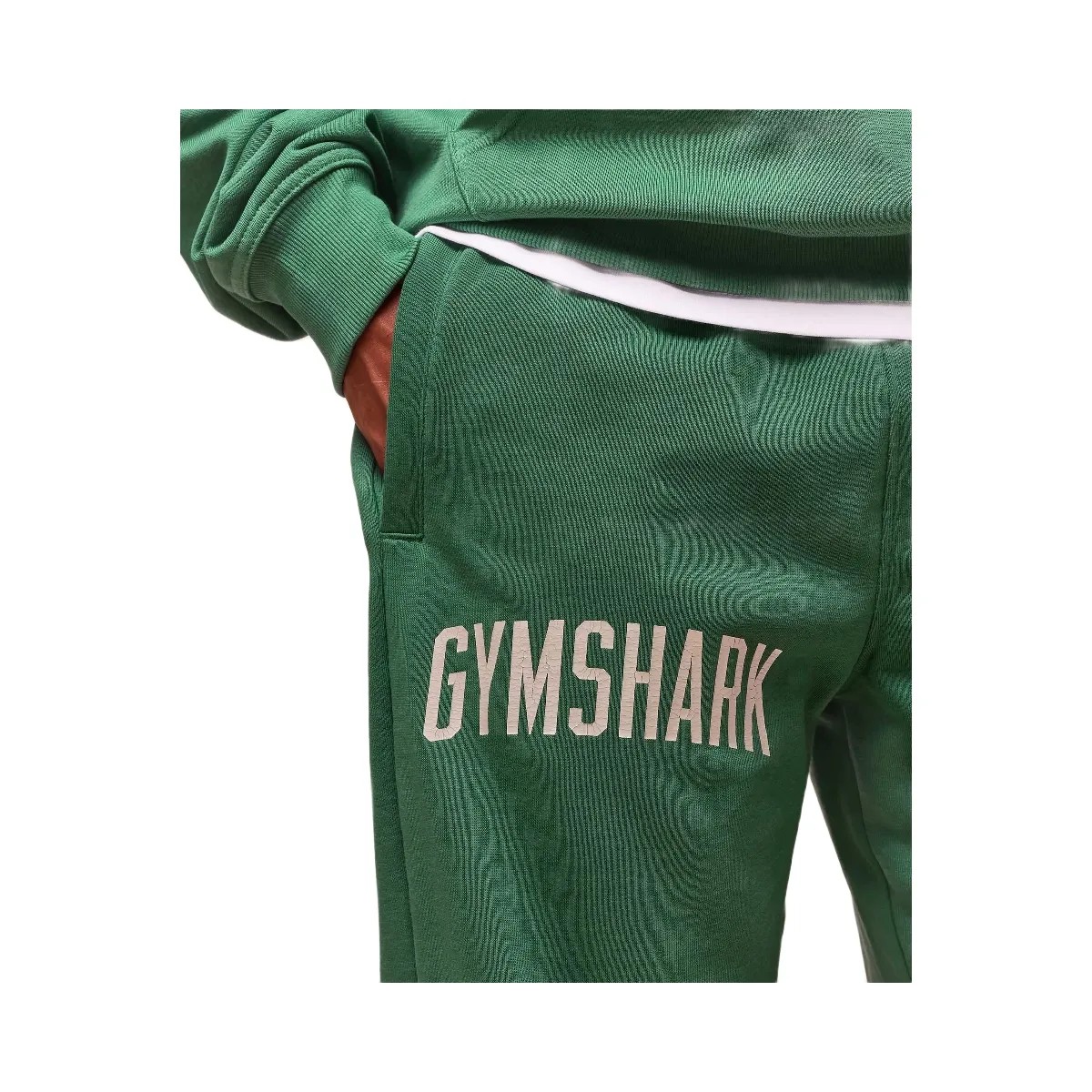 Gymshark Worn Graphic Jogger - Lift Green - HypeFly India View 4