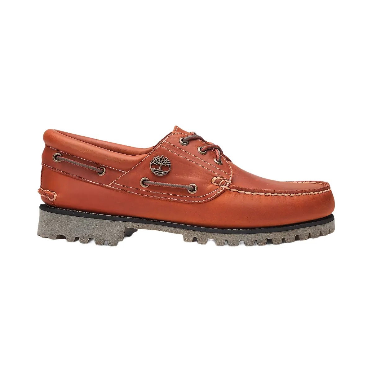 Timberland 3-Eye Lug Handsewn Boat Shoe Orange - HypeFly India View 1