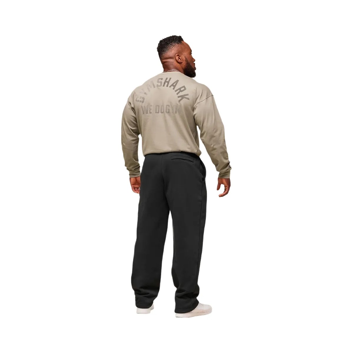 Gymshark We Do Gym Long Sleeve T-Shirt - Linen Brown - HypeFly India View 5