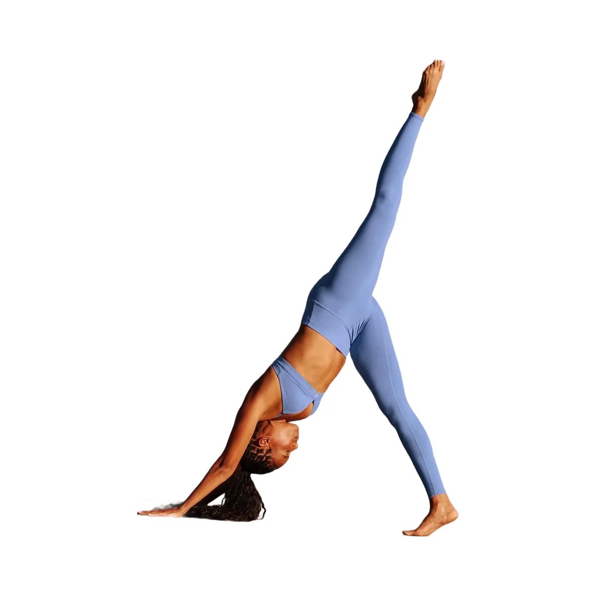 Alo Women's High-Waist Airbrush Legging - Crystal Clear Blue - HypeFly India View 5