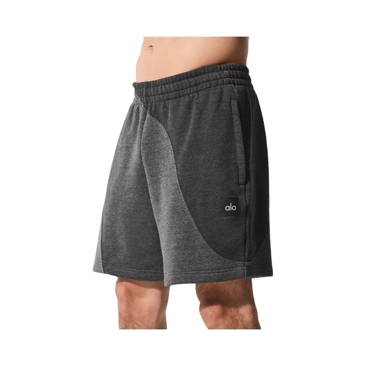 Alo Men's 7" Make Waves Short - Dark Heather Grey Tonal - HypeFly India View 2